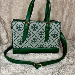 Green Patterned Handbag